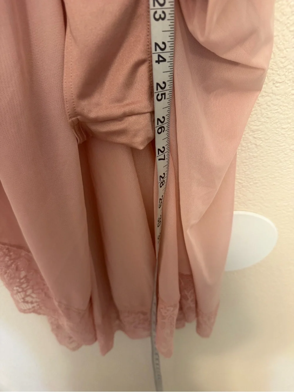 WEISSMAN Dance blush pink lyrical contemporary lace slip dres Jealous D11787 SA